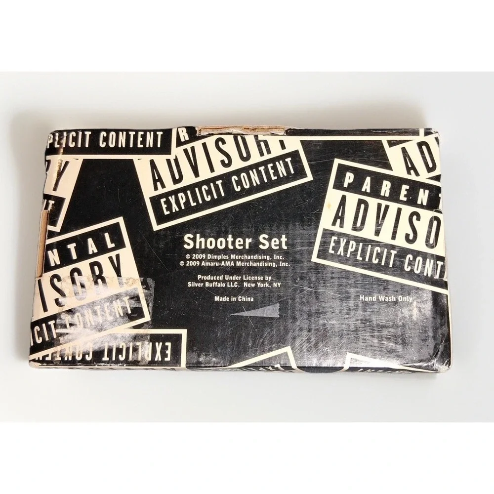 Silver Buffalo Death Row Records Shooter Set Dr Dre Snoop Dogg 2Pac Shot Glasses